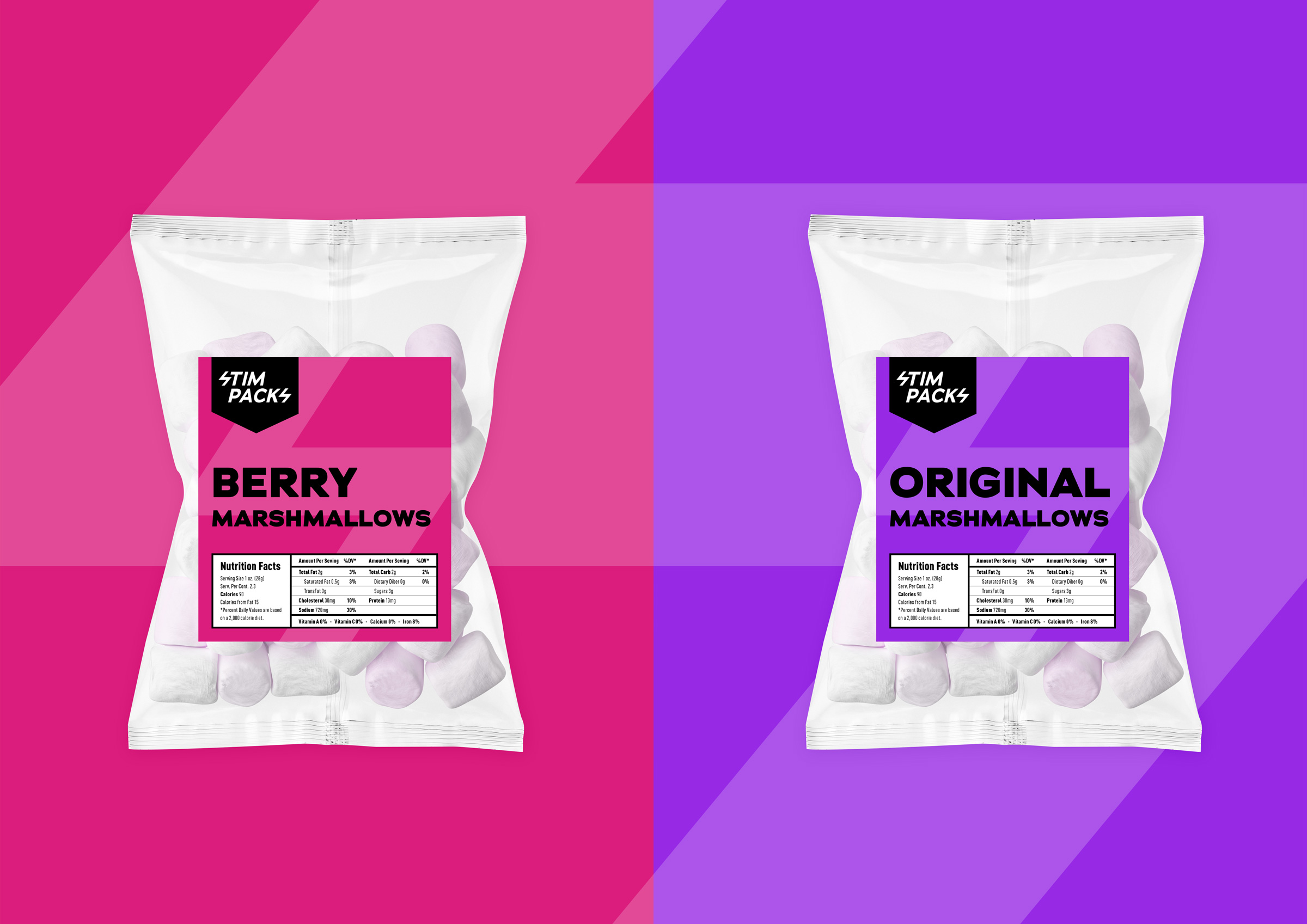 Package design for Marshmallows
